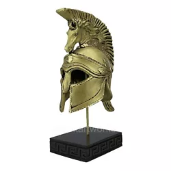 Buy Ancient Greek Roman Hoplite Soldier Horse Helmet Sculpture Home Decor  • 49.53£