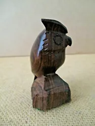 Buy IRONWOOD Hand Carved OWL Figurine Paperweight Southwestern  3  NWOT AZ14 • 7.43£