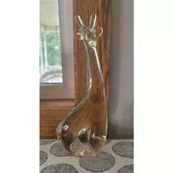 Buy Vintage Clear Glass Giraffe Art Piece 9.5  Tall • 19.84£