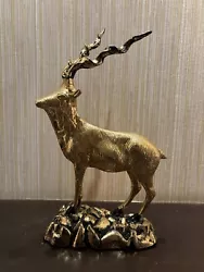 Buy Bronze Deer Statue, Deer Sculpture, African Antelope, Impala, Kudu Animal Gift • 126.38£