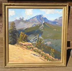 Buy Magnificent Original Early Western, Colorado Rocky Mountain Landscape Painting • 2,756.23£