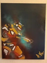 Buy HOKi-painting Of Master Chief From Halo,BANKSY Like,(OOAK)14x11 WALLART/SIGNED&# • 520.98£