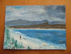 Buy Aberdovey Beach -Original Painting ,gouache ,unframed • 28£