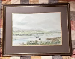 Buy River Countryside Mountain  Scene Watercolour Painting   • 59.75£