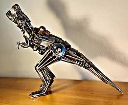 Buy TREX Dinosaur Sculpture Welded Custom Metal Art • 477.99£