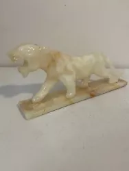 Buy Onyx Marble Panther Refurbished 9.25 Inch Long Statue • 62.16£