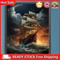 Buy Paint By Numbers Kit On Canvas DIY Oil Art Storm Clouds Approach Picture 40x50cm • 7.31£