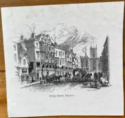 Buy Antique Print Chester Bridge Street C1860 Engraved By T Cilks • 4£