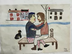 Buy Fred Yates Painting On Paper (Handmade) Signed And Stamped • 107.49£