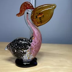 Buy Blown Art Glass 7  Pelican With Fish In Mouth Decorative Sculpture Figure • 20.67£