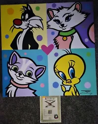 Buy Word-Famous Jozza Original Acrylic Licensed Painting Sylvester, Tweety & Friends • 6,319.36£