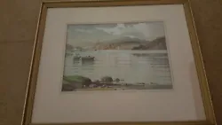 Buy  Watercolour By Established Scottish Artist Tom Campbell View Of Loch Lomond • 180£