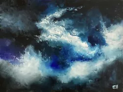 Buy Original Oil Painting Skyscape Clouds 16 X 12ins Dorset Artist CHRISTINE INGRAM • 75£
