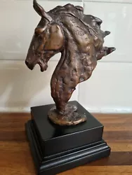 Buy Bernard Kim Bronze Bust Horse Head Figure Statue Art • 100£