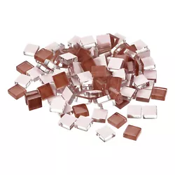 Buy 220pcs Mosaic Tiles, Micro Glass Tiny Mini Mosaic Tile DIY Hobbies Dark Brown • 11.74£