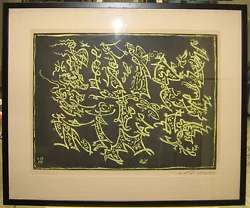 Buy Andre Masson '55 Surreal Abstract Aquatint  Acteurs Chinois  Famous Surrealist • 479.76£