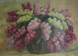 Buy Antique Still Life With Lilac Flowers Oil Painting • 183.35£