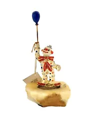 Buy Ron Lee Clown With Balloon Enameled 24k Gold On Onyx Base Vintage Collectible • 113.21£