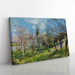 Buy Orchard In Spring By Alfred Sisley Canvas Wall Art Print Framed Picture Decor • 24.95£