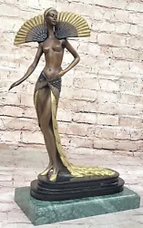 Buy J.Erte Bronze Sculpture,  Sophisticated Lady , Perfect Condition Artwork Decor • 284.16£