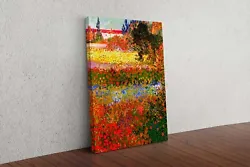 Buy Vincent Van Gogh Red Flowering Garden Canvas Wall Art Picture Painting Print • 14.39£