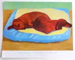 Buy DAVID HOCKNEY Dog Paintings 1995 ART EXHIBITION POSTER • 75£