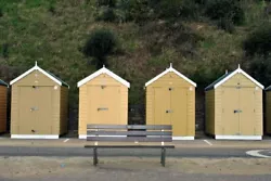Buy Bournemouth Beach Huts Dorset England Photograph Picture Print • 2.99£