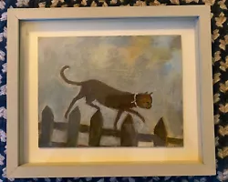 Buy Tessa Newcomb “Cat On Picket Fence” Oil Painting • 550£