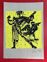 Buy Salvador Dali (Handmade) Drawing - Painting Mixed Media On Paper Signed Stamped • 99.22£