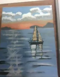 Buy Painting Of Boat On A Sea • 30£