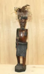 Buy Vintage African Warrior Hand Carving Wood Statuette • 129.26£