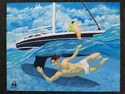 Buy  Freedom  - Unframed Acrylic Painting (35.5 Cm X 28 Cm) **** GAY INTEREST **** • 30£