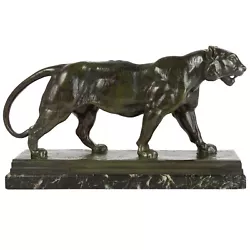 Buy  Walking Tiger” French Bronze Sculpture By Antoine-Louis Barye & Barbedienne • 4,834.83£