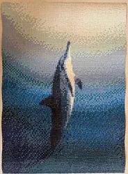 Buy Completed- Dolphin Diamond Painting / Home Wall Art Decor 30x40 Cm • 14.17£