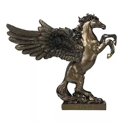 Buy Pegasus Winged Horse Mythology Greek Statue Sculpture Cast Marble Bronze Effect • 56.19£