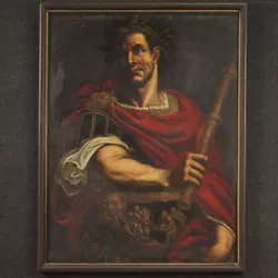 Buy Portrait Of Emperor Julius Caesar Antique Painting Canvas Artwork 17th Century • 12,000£