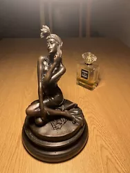 Buy Stunning Bronze Lady Sculpture Chatting On The Phone • 350£