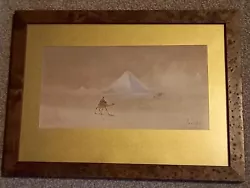 Buy Antique Desert Scene Watercolour  Signed • 30£