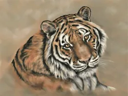 Buy Original Art Print Tiger Painting Wildlife Art A4 (210 X 297 Mm) UNFRAMED • 9.50£