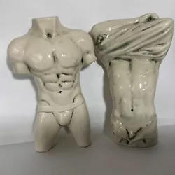 Buy Pair Of Male Erotic Sculpture Ceramic Statuettes.Gay Interest.Male Anatomy. • 75£