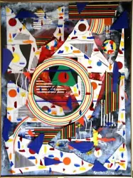 Buy Max Epstein, Collage I, Color Plexi-Glass Collage, Signed On Bottom • 5,977.50£