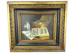 Buy Vintage Antique Painting Still Life Roc Bros Carvers Gilders Baroque Framed • 107.75£