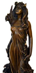 Buy Handmade Art Nouveau Nude Sign. Milo Bronze Nude On Marble Base Supply • 43.68£