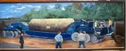 Buy Scammell Pickfords Trailer Huge Original Acrylic Oil Pointalism Painting 8' X 3' • 396£