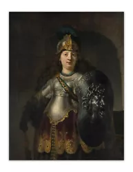 Buy REMBRANDT Bellona  Goddess Of War  (1600's Painting) PREMIUM Print Poster 17x22  • 21.73£
