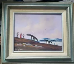 Buy Vintage Val McGann Framed Oil Painting On Canvas 13in X 15IN • 82.69£