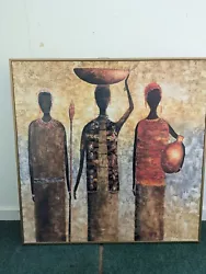 Buy Large Modern Painting Of Tribal Scene Possible African Style Earth Colours • 5£