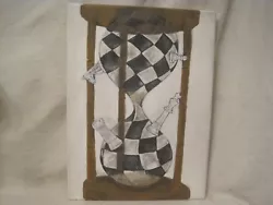 Buy Original Concept Art Time Chess Board Sand Clock Painting Sale Royal King Game  • 242,666.71£