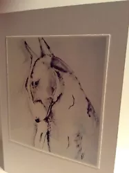 Buy English Bull Terrier, Art, Birthday/GREETING CARD Print From Original Painting • 2.65£