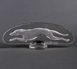 Buy René Lalique R.Lalique Car Mascot Glass Greyhound Glass Lever Mascot • 3,646.64£